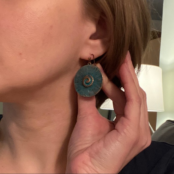 Boho spiral earrings - Picture 4 of 7